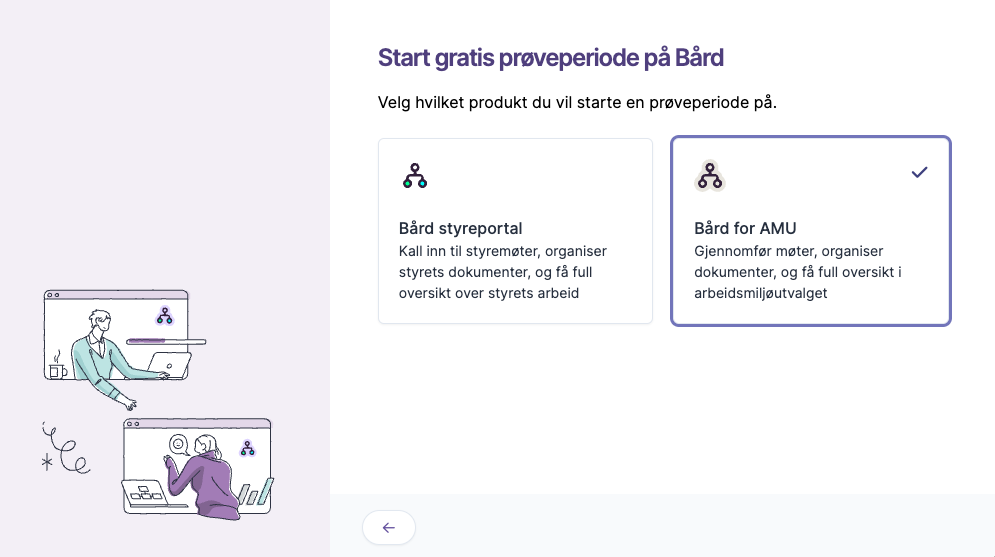 Valg av arbeidsmiljøutvalg i prøveperioden