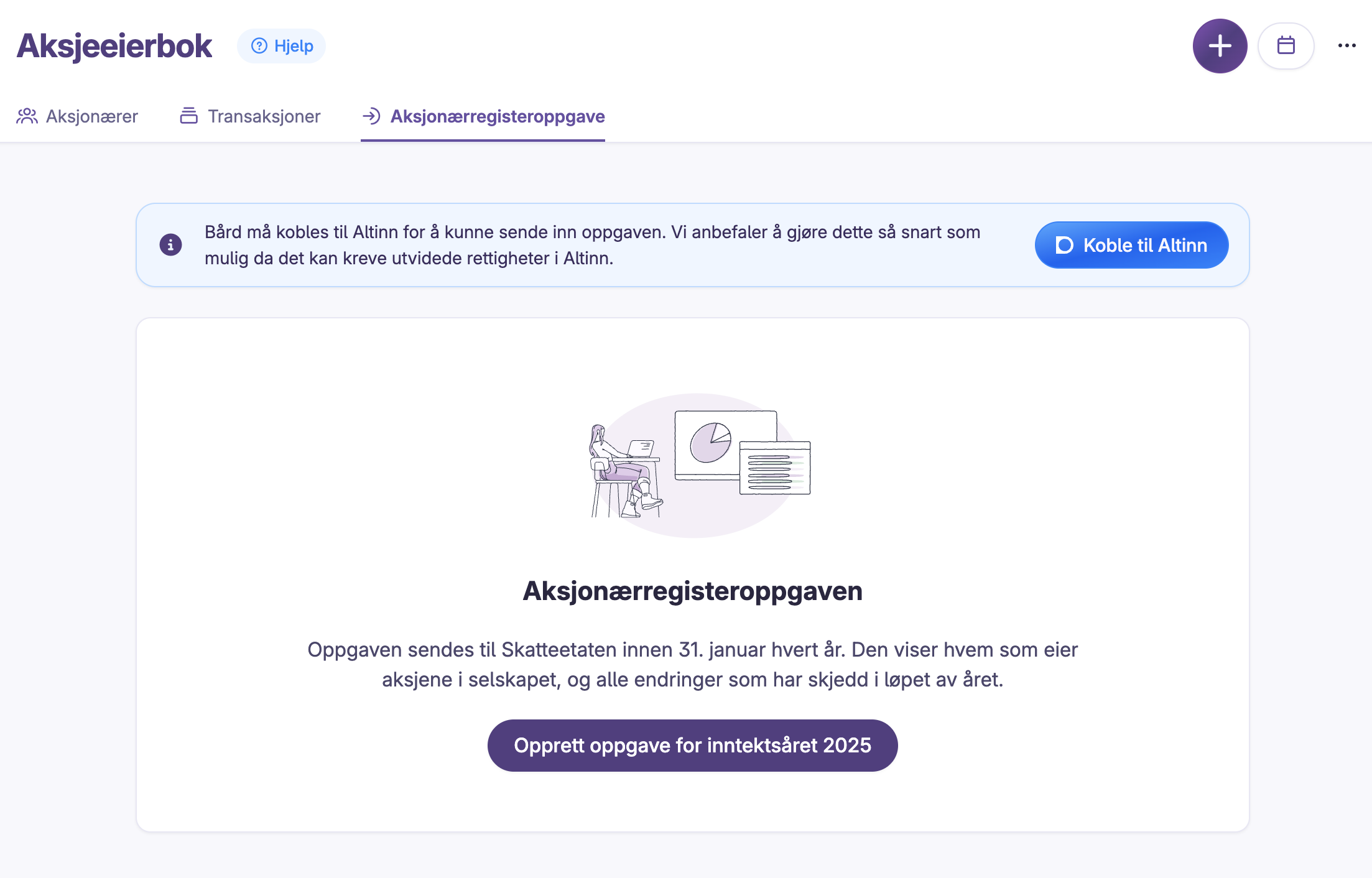 Skjermbilde: Kom i gang