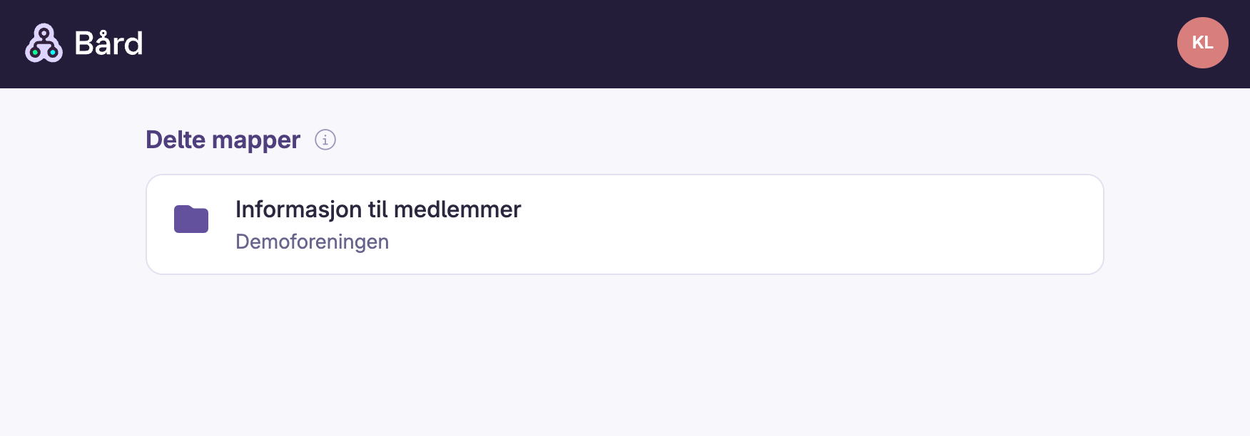 Skjermbilde 2: Del med medlemmene i medlemsregisteret