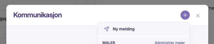 Skjermbilde 2: Send melding til møtedeltagere